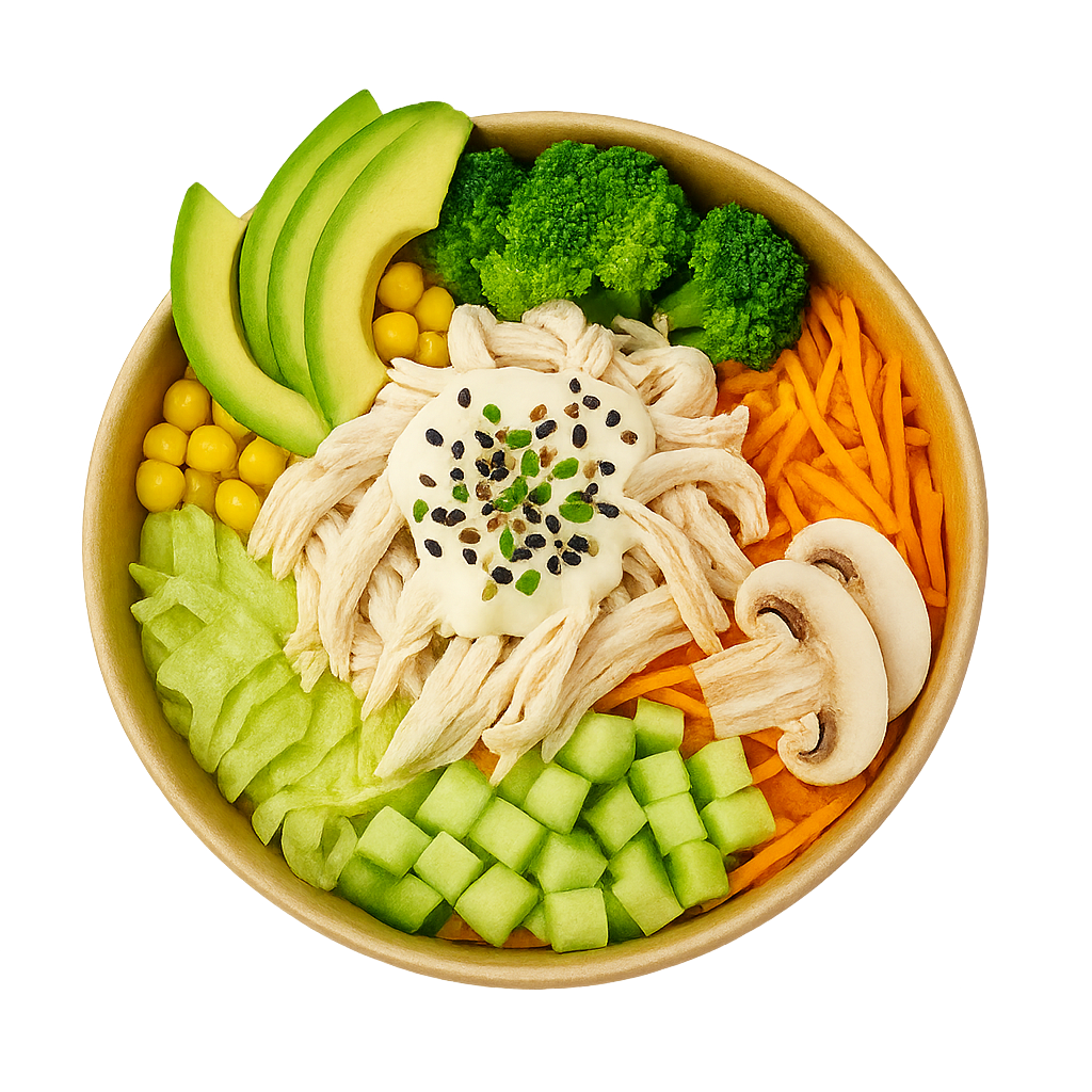 BOWL POLLO MECHADO TALLA XL